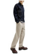 Thumbnail Pantalon Karl Lawrence en coton beige pourvu d'une taille élastiquée - Image 6