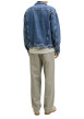 Thumbnail Pantalon Karl Lawrence en coton kaki pourvu d'une taille élastiquée - Image 4