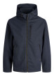 Thumbnail Blouson coupe-vent marine à coupe droite pourvu d'un col à capuche