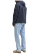 Thumbnail Blouson coupe-vent marine à coupe droite pourvu d'un col à capuche - Image 4