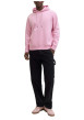 Thumbnail Sweat en coton mélangé rose à coupe droite pourvu d'un col à capuche - Image 6