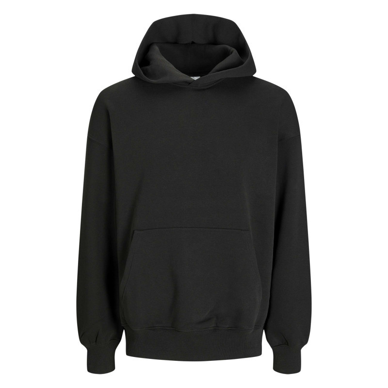 Jack & Jones - Sweat En Coton Noir à Coupe Droite Pourvu D'un Col à Capuche - Noir Jack & Jones - Sweat En Coton Noir à Coupe Droite Pourvu D'un Col à Capuche - Noir
