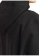 Thumbnail Sweat en coton noir à coupe droite pourvu d'un col à capuche - Image 6