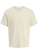 Thumbnail T-shirt en coton écru pourvu d'une coupe droite et d'un col rond