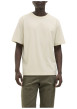 Thumbnail T-shirt en coton écru pourvu d'une coupe droite et d'un col rond - Image 3