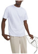 Thumbnail T-shirt en coton biologique blanc à coupe droite et de manches courtes - Image 5