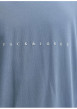 Thumbnail T-shirt en coton bleu pourvu d'une coupe droite et d'un col rond - Image 2