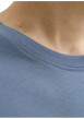 Thumbnail T-shirt en coton bleu pourvu d'une coupe droite et d'un col rond - Image 5