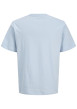Thumbnail T-shirt en coton bleu clair pourvu d'une coupe droite et d'un col rond - Image 2