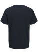 Thumbnail T-shirt en coton marine pourvu d'une coupe droite et d'un col rond - Image 2