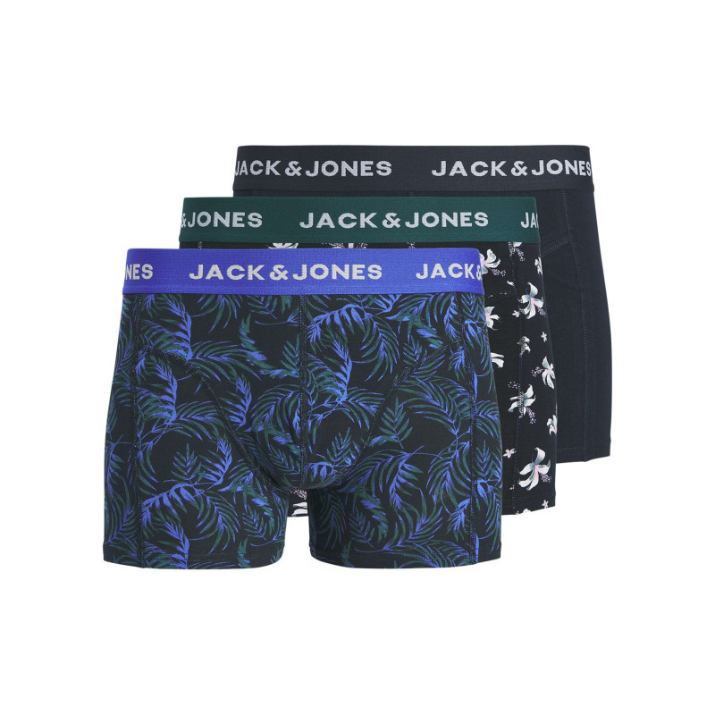 Jack & Jones - Lot De 3 Boxers En Coton Biologique Noirs Pourvus Du Nom De La Marque - Noir Jack & Jones - Lot De 3 Boxers En Coton Biologique Noirs Pourvus Du Nom De La Marque - Noir