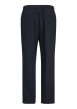 Thumbnail Pantalon chino marine à plis pourvu d'une coupe droite et de poches plaquées - Image 2