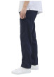 Thumbnail Pantalon chino marine en coton et lin mélangés pourvu d'un cordon de serrage - Image 5