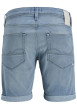 Thumbnail Short bleu à coupe droite pourvu de multiples poches plaquées - Image 2