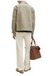 Thumbnail Blouson en coton kaki à coupe ajustée pourvu d'un col chemise - Image 4