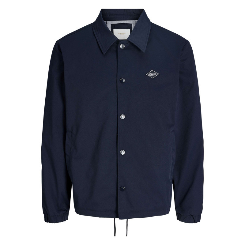 Jack & Jones - Blouson Marine à Coupe Ajustée Pourvu Du Patch De La Marque Sur La Poitrine - Bleu Foncé Jack & Jones - Blouson Marine à Coupe Ajustée Pourvu Du Patch De La Marque Sur La Poitrine - Bleu Foncé