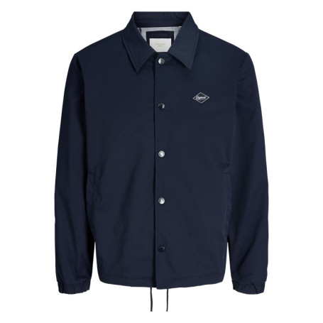 Blouson marine à coupe ajustée pourvu du patch...
