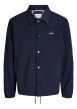 Thumbnail Blouson marine à coupe ajustée pourvu du patch de la marque sur la poitrine