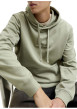 Thumbnail Sweat en coton olive à coupe droite pourvu d'un col à capuche - Image 6