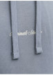Thumbnail Sweat en coton bleu à coupe droite pourvu d'un col à capuche - Image 2