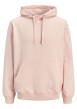 Thumbnail Sweat en coton pêche à coupe droite pourvu d'un col à capuche