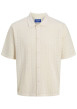 Thumbnail Polo beige à coupe droite pourvu d'un col à revers et de manches courtes