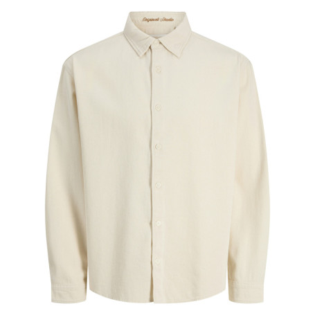 Chemise en coton biologique écrue à coupe...