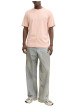Thumbnail T-shirt en coton rose pourvu d'un col rond et de manches courtes - Image 6