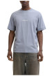 Thumbnail T-shirt en coton bleu pourvu d'un col rond et de manches courtes