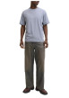 Thumbnail T-shirt en coton bleu pourvu d'un col rond et de manches courtes - Image 4