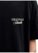 Thumbnail T-shirt en coton noir imprimé à coupe droite pourvu d'un col rond - Image 6