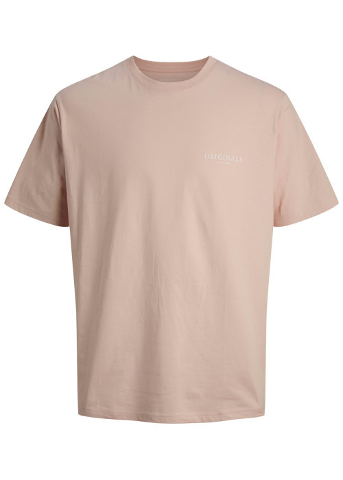 T-shirt en coton biologique rose imprimé à...