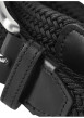 Thumbnail Ceinture noire texturée effet tressé avec boucle à ardillon argentée - Image 4
