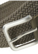 Thumbnail Ceinture taupe texturée effet tressé avec boucle à ardillon argentée - Image 3