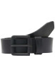 Thumbnail Ceinture en cuir de buffle noire pourvu du nom de la marque sur le passant