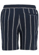 Thumbnail Short chino en coton mélangé marine orné d'un motif à rayures - Image 2