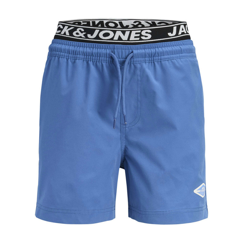 Jack & Jones - Short De Bain Bleu à Coupe Ajustée Pourvu D'une Ceinture élastiquée - Bleu Jack & Jones - Short De Bain Bleu à Coupe Ajustée Pourvu D'une Ceinture élastiquée - Bleu