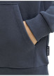 Thumbnail Sweat en coton marine à coupe droite pourvu d'un col à capuche - Image 6