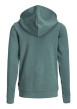 Thumbnail Sweat en coton vert à coupe droite pourvu d'un col à capuche - Image 2