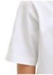Thumbnail T-shirt en coton blanc à coupe droite pourvu d'un col rond côtelé - Image 5