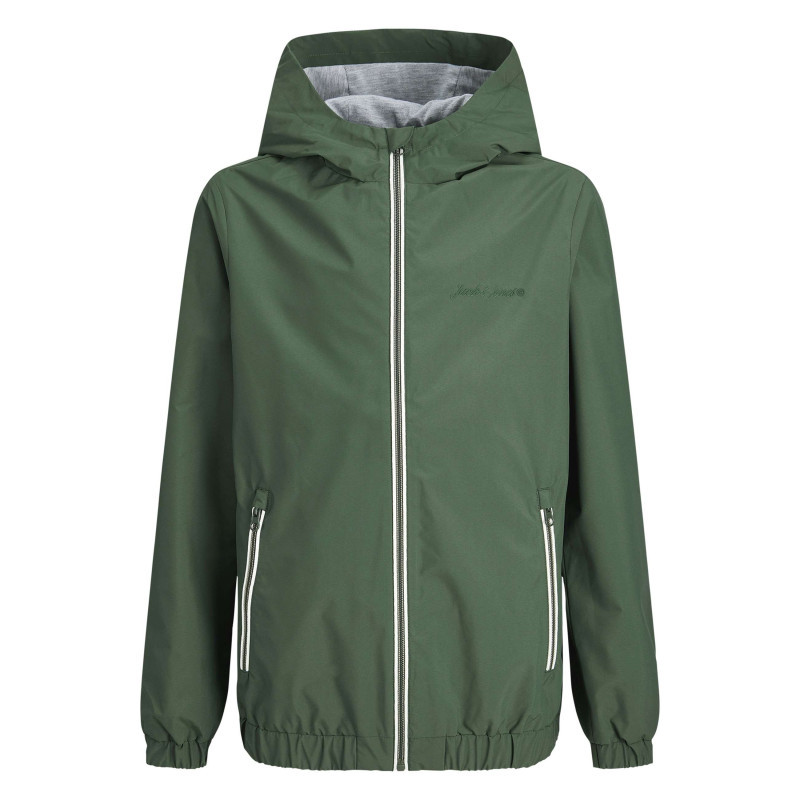 Jack & Jones - Veste Verte à Coupe Droite Pourvue D'un Col à Capuche Et De Manches Longues - Vert