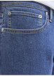 Thumbnail Bermuda bleu à coupe droite pourvu de revers et de coutures contrastées - Image 4