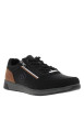 Thumbnail Sneakers noires à talon plat avec des lacets et un zip latéral - Image 3