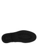 Thumbnail Bottines noires en cuir à talon décroché bas avec un zip et des lacets ronds - Image 5