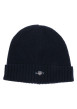 Thumbnail Bonnet marine uni coupe ajustée avec un logo brodé à l’avant
