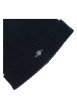 Thumbnail Bonnet marine uni coupe ajustée avec un logo brodé à l’avant - Image 3