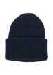 Thumbnail Bonnet marine en maille tricotée avec un large revers et logo - Image 2