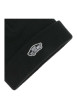 Thumbnail Bonnet noir uni en maille tricotée avec un logo blanc iconique brodé - Image 3
