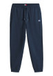 Thumbnail Pantalon Jogging marine uni avec une coupe droite et une taille élastiquée
