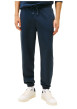 Thumbnail Pantalon Jogging marine uni avec une coupe droite et une taille élastiquée - Image 5